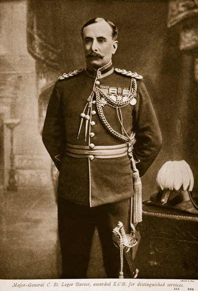 Generalmajor C. St. Leger Barter, ausgezeichnet mit K.C.B. für herausragende Dienste, 1914-19 von Maull and Fox